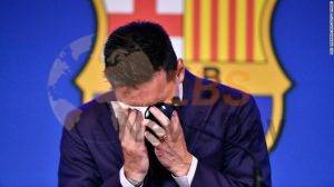 Lionel Messi bids tearful farewell to Barcelona