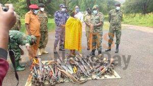 70 guns recovered in the ongoing disarmament in Karamoja