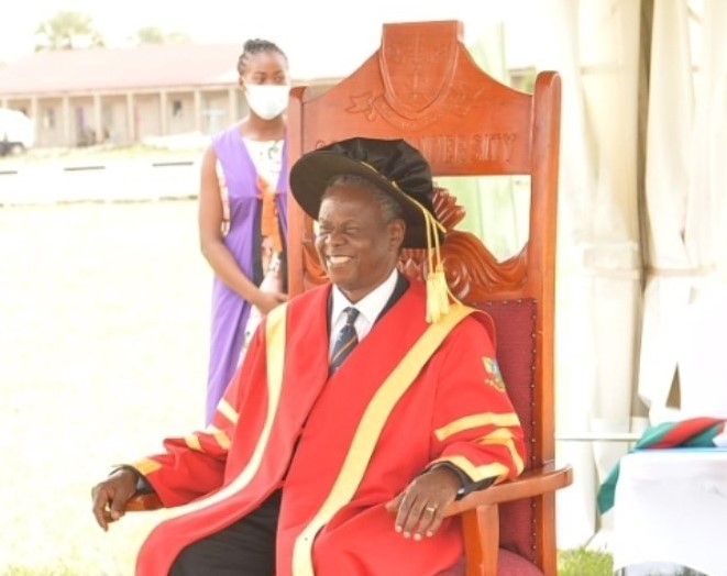 Prof. Omaswa installed as first Chancellor of Soroti University