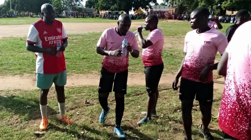 Amb Amoru excites locals at former primary school in soccer match