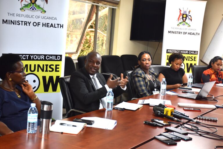 Ensuring a Healthier Future: The Ministry of Health’s Media Breakfast Meeting on Routine Immunization in Uganda.