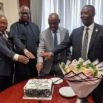 Chief Justice Zeija Ushered into his chambers at the Supreme Court in Ceremonial Sendoff.